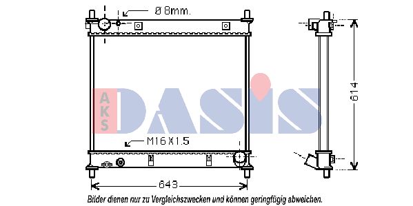 AKS DASIS Radiators, Motora dzesēšanas sistēma 510024N